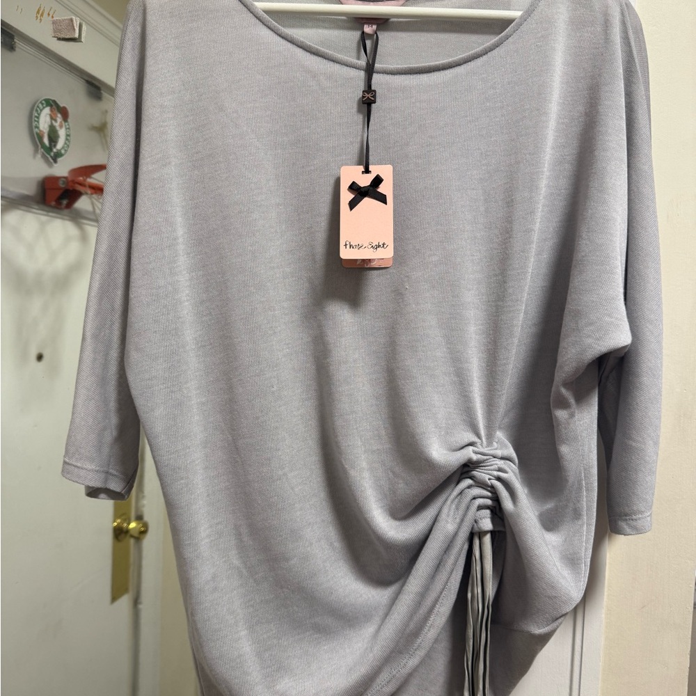 Heather Gray Women's Top